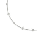FJC Finejewelers Sterling Silver Clear 4mm Cubic Zirconia Necklace