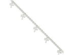 FJC Finejewelers Sterling Silver Polished Dragonfly With 1in Ext. Anklet