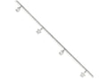FJC Finejewelers Sterling Silver Moon And Stars With 1in Ext. Anklet
