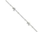 FJC Finejewelers Sterling Silver Polished Dolphin With 1in Ext. Anklet