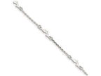 FJC Finejewelers Sterling Silver Polished Dolphin With 1in Ext. Anklet