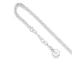 FJC Finejewelers Sterling Silver Polished Four Leaf Clover With 1 inch Ext. Anklet