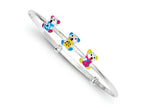 FJC Finejewelers Sterling Silver Enameled Children's Teddy Bear Adjustable Bangle
