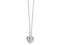 FJC Finejewelers Sterling Silver Polished Puffed Heart Necklace