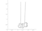 FJC Finejewelers Sterling Silver Polished Fancy Heart Necklace