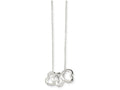 FJC Finejewelers Sterling Silver Polished Fancy Heart Necklace