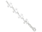 FJC Finejewelers Sterling Silver Polished Fleur De Lis Bracelet