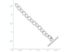 FJC Finejewelers Sterling Silver Polished Fancy Link Toggle Bracelet
