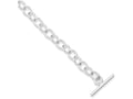 FJC Finejewelers Sterling Silver Polished Fancy Link Toggle Bracelet