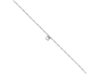 FJC Finejewelers Sterling Silver Polished Heart W/ 1in Ext. Anklet
