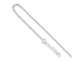 FJC Finejewelers Sterling Silver Polished Rolo Chain W/ 1in Ext. Anklet