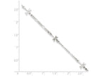 FJC Finejewelers Sterling Silver Polished Dragonfly W/ 1in Ext. Anklet