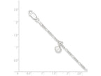 FJC Finejewelers Sterling Silver Polished Shell W/ 1in Ext. Anklet
