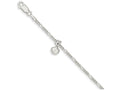 FJC Finejewelers Sterling Silver Polished Shell W/ 1in Ext. Anklet
