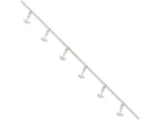 FJC Finejewelers Sterling Silver Polished Anchors W/ 1in Ext. Anklet