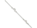 FJC Finejewelers Sterling Silver Polished Dolphin W/ 1in Ext. Anklet