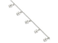 FJC Finejewelers Sterling Silver Polished Turtle W/ 1in Ext. Anklet