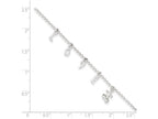 FJC Finejewelers Sterling Silver 10 W/1 Ext. Anklet