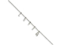 FJC Finejewelers Sterling Silver 10 W/1 Ext. Anklet