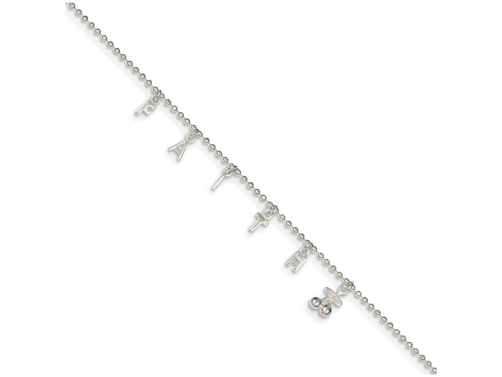 FJC Finejewelers Sterling Silver 10 W/1ext. Anklet