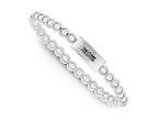 FJC Finejewelers Sterling Silver Enameled Mom Stretch Bracelet
