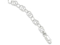 FJC Finejewelers Sterling Silver Polished And Textured Fancy Bracelet