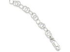 FJC Finejewelers Sterling Silver Polished And Textured Fancy Bracelet