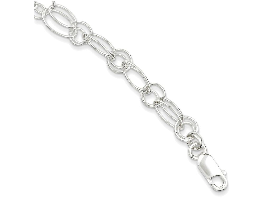 FJC Finejewelers Sterling Silver Polished Oval Link Bracelet