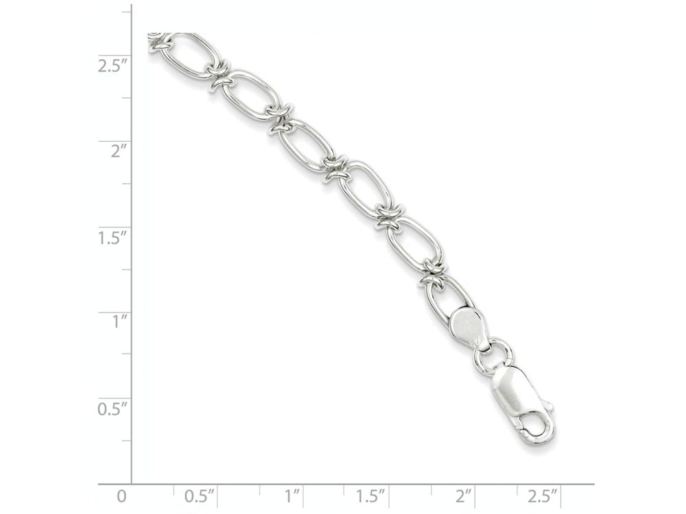 FJC Finejewelers Sterling Silver Polished Oval Link Bracelet
