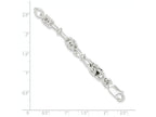 FJC Finejewelers Sterling Silver Polished And Textured Fancy Bracelet