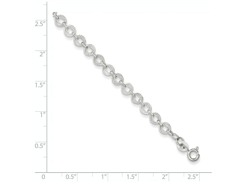 FJC Finejewelers Sterling Silver Fancy Bracelet