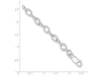FJC Finejewelers Sterling Silver Polished And Textured Fancy Bracelet