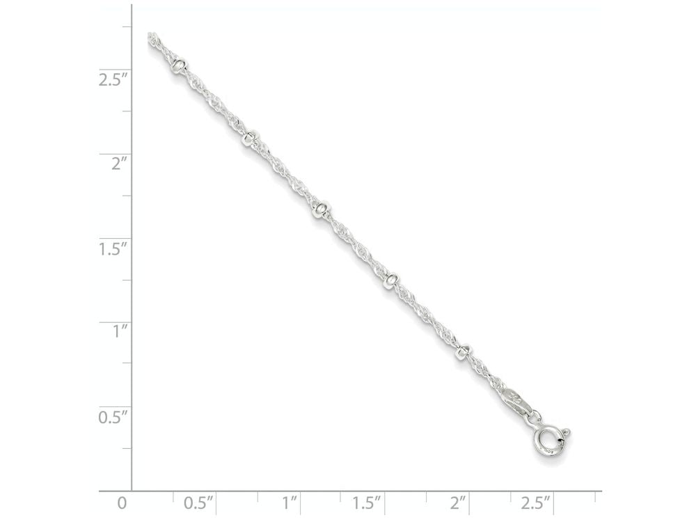 FJC Finejewelers Sterling Silver With 1in Ext Fancy Bracelet