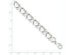 FJC Finejewelers Sterling Silver Polished And Satin X And O Bracelet