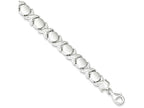 FJC Finejewelers Sterling Silver Polished And Satin X And O Bracelet