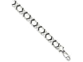 FJC Finejewelers Sterling Silver Rhodium Polished And Brushed X's And O's Bracelet
