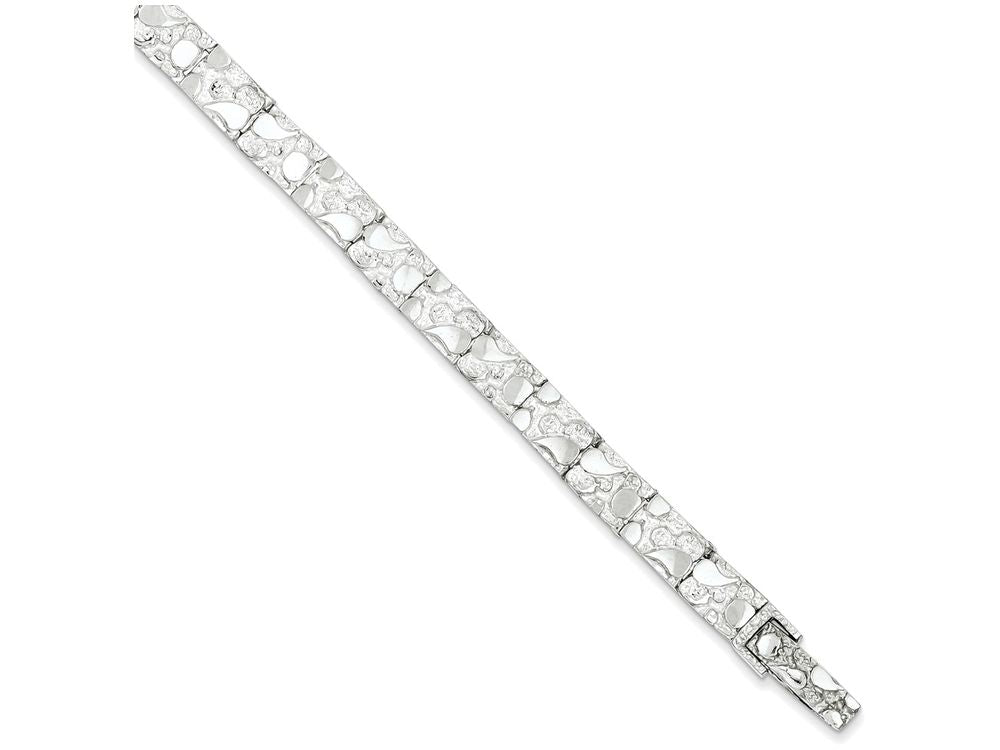 FJC Finejewelers Sterling Silver Nugget Bracelet 8 inch