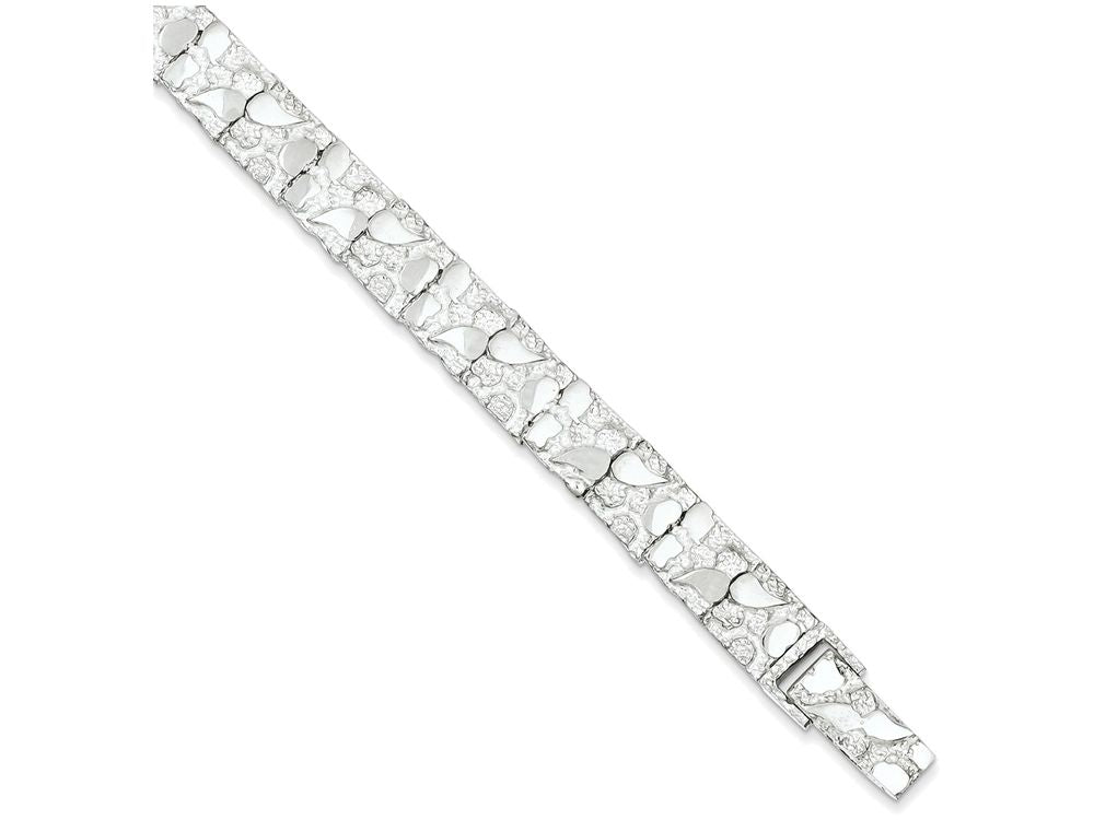 FJC Finejewelers Sterling Silver Nugget Bracelet