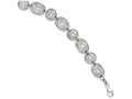 FJC Finejewelers Sterling Silver Rhodium Polished Circles Bracelet