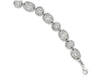 FJC Finejewelers Sterling Silver Rhodium Polished Circles Bracelet