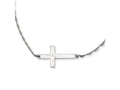 FJC Finejewelers Sterling Silver Large D/c Sideways Cross Necklace