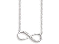 FJC Finejewelers Sterling Silver With CZ Infinity Symbol W/ 2 In Ext Necklace