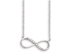 FJC Finejewelers Sterling Silver With CZ Infinity Symbol W/ 2 In Ext Necklace