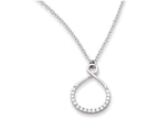 FJC Finejewelers Sterling Silver With CZ Infinity Symbol W/ 2 In Ext Necklace