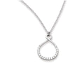 FJC Finejewelers Sterling Silver With CZ Infinity Symbol W/ 2 In Ext Necklace