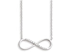FJC Finejewelers Sterling Silver With CZ Infinity Symbol W/ 2 In Ext Necklace