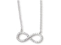 FJC Finejewelers Sterling Silver With CZ Infinity Symbol W/ 2 In Ext Necklace