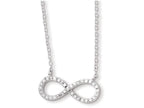 FJC Finejewelers Sterling Silver With CZ Infinity Symbol W/ 2 In Ext Necklace