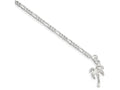 FJC Finejewelers Sterling Silver 10inch Solid Polished Palm Tree Anklet