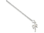 FJC Finejewelers Sterling Silver 10inch Solid Polished Palm Tree Anklet